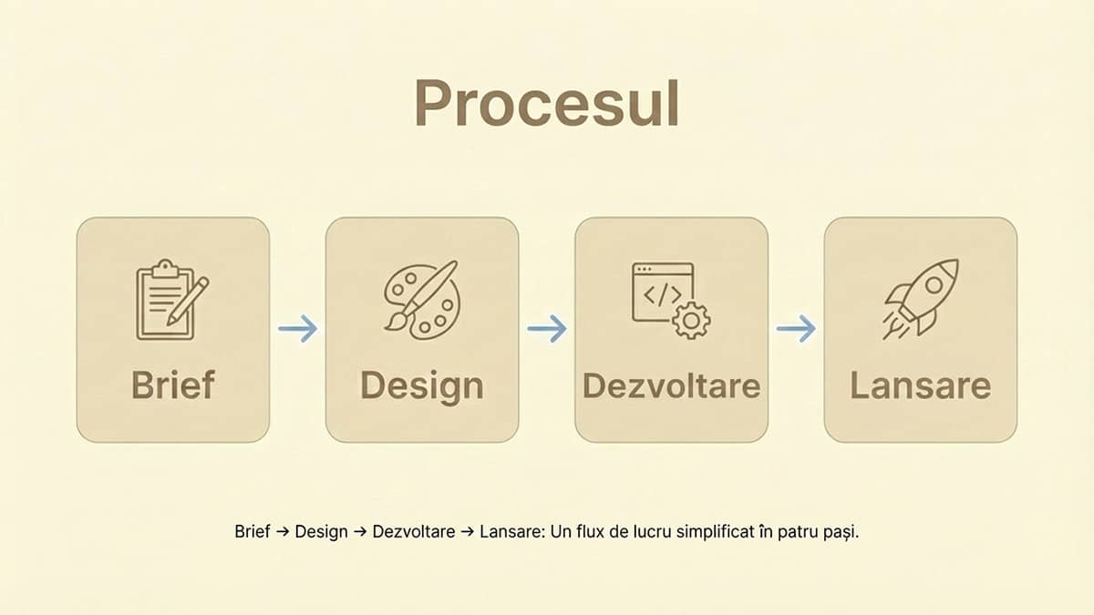 Procesul de lucru - Creare site pentru afaceri mici