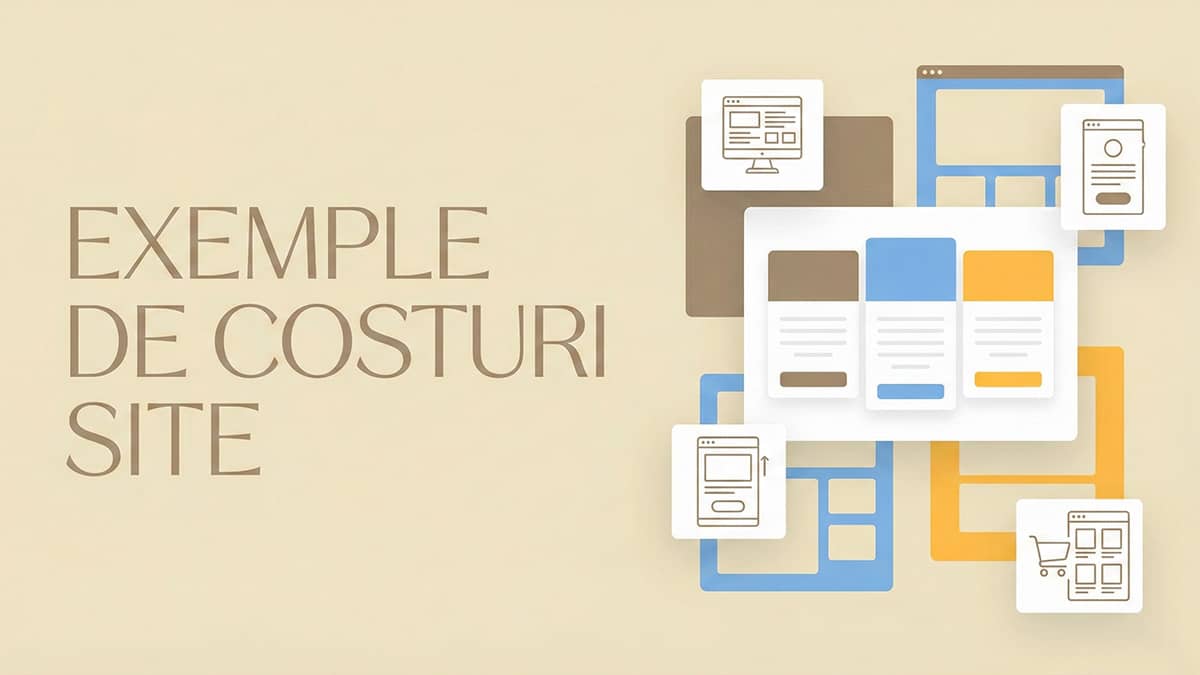 Exemple de costuri pe tip de site
