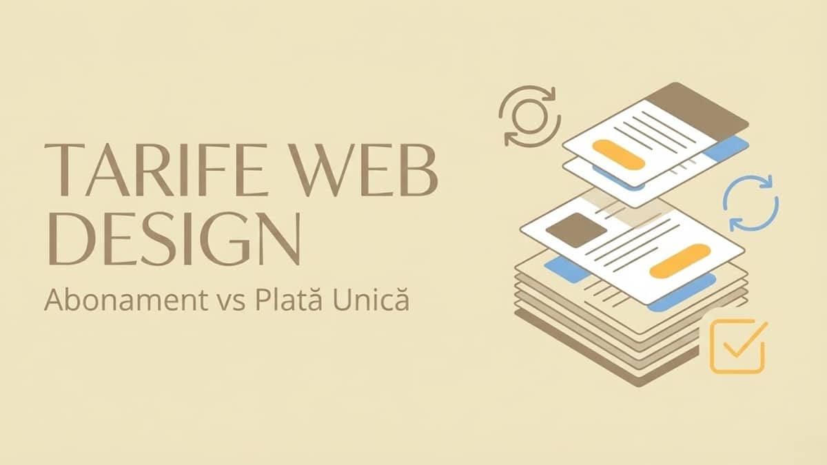 Tarife web design - Abonament vs Plată Unică